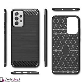 Carbon guminis dėklas - juodas (Samsung A33 5G) Carbon guminis dėklas - juodas (Samsung A33 5G)